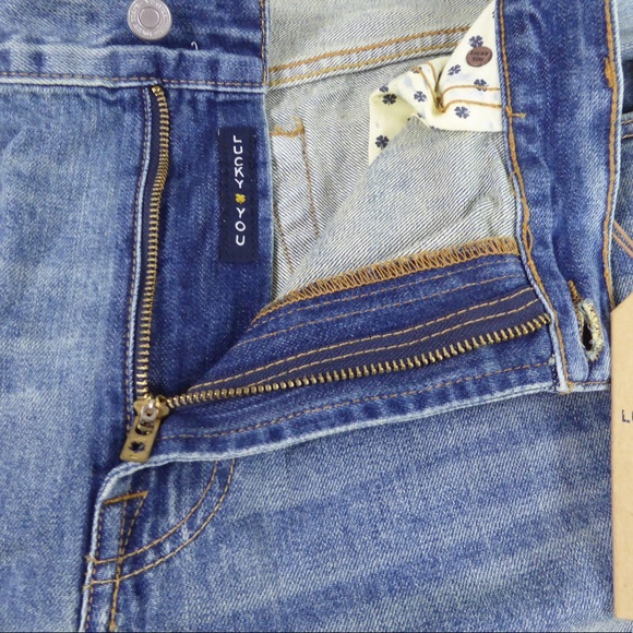 Lucky Brand 181 Relaxed Straight Denim Jeans NWT Whiskered / Distressing - Picture 5 of 8